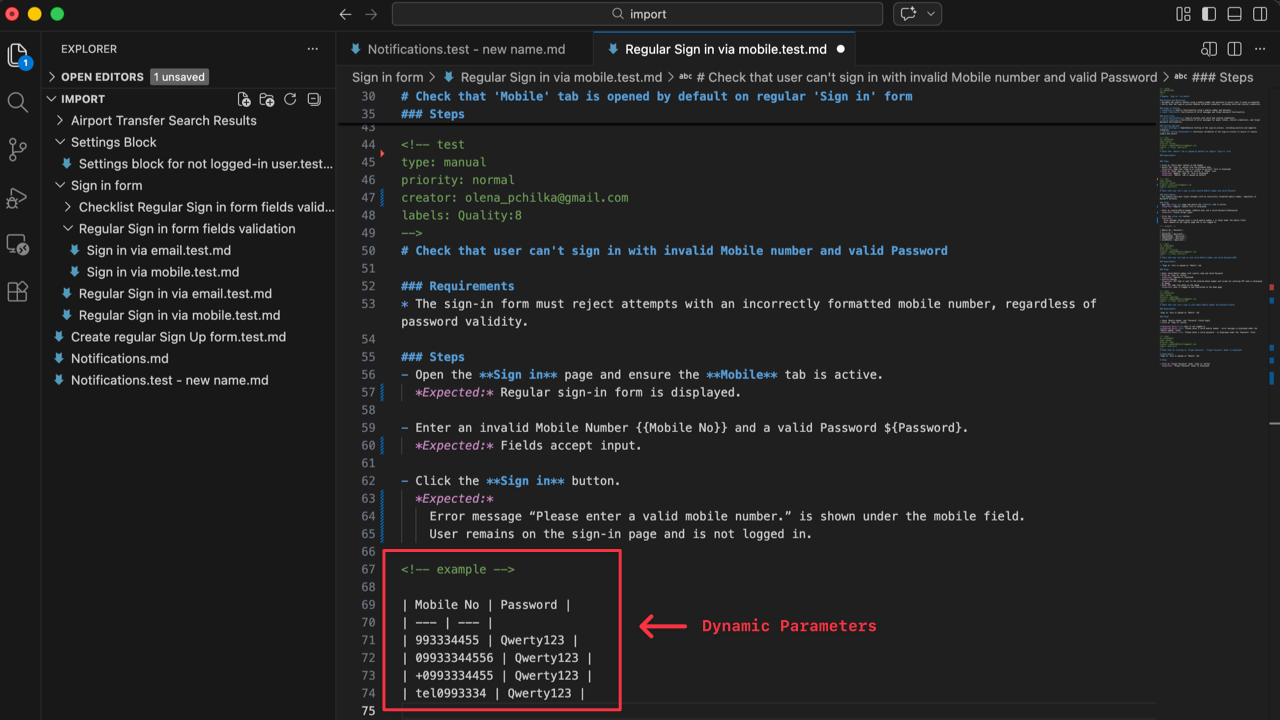 Testomatio - Export as markdown